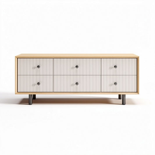 Szafka RTV z drewna i płyty MDF w kolorze białym 120 x 40 x 60cm